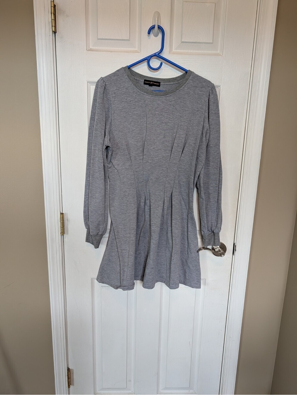 Almost Famous Sweatshirt Dress Size Large Long Sleeve